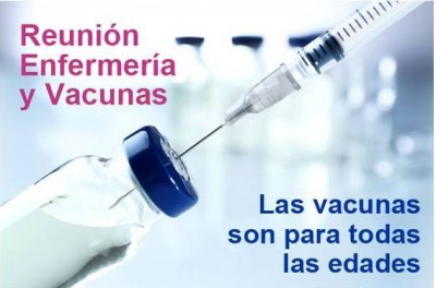 Reunión Enfermería y vacunas: las vacunas son para todas las edades
